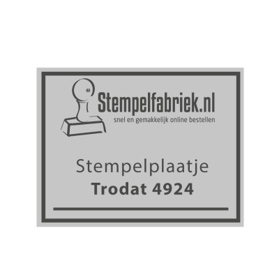 Tekstplaatje Trodat Printy 4924