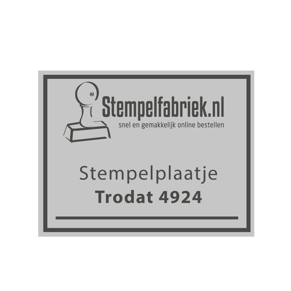 Tekstplaatje Trodat Printy 4924