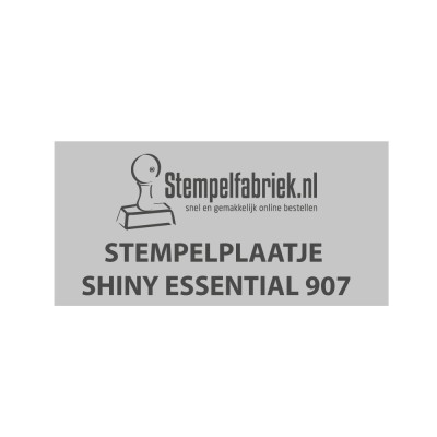 Tekstplaatje Shiny Essential 907