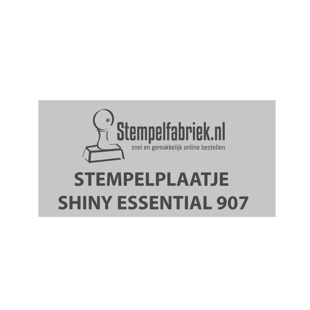 Tekstplaatje Shiny Essential 907