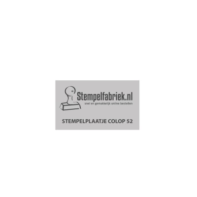 Stempelplaatje Colop Printer 52