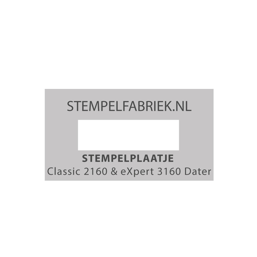 Stempelplaatje Colop 2160 & 3160