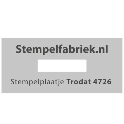 Stempelplaat Trodat Printy 4726