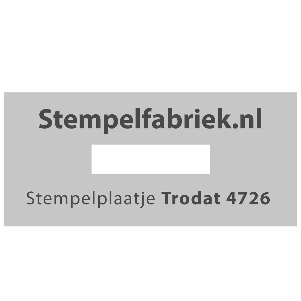 Stempelplaat Trodat Printy 4726