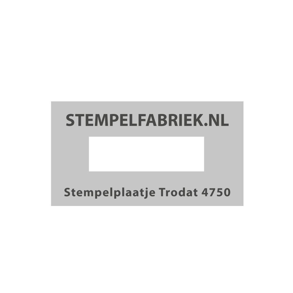 Stempelplaat Trodat Printy 4750