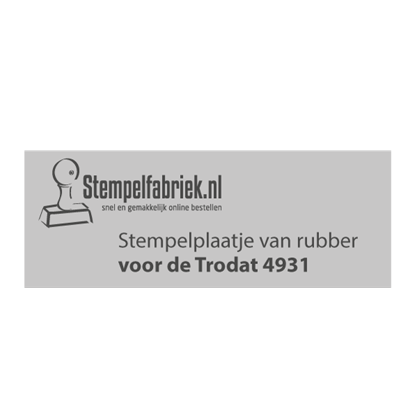 Stempelplaat Trodat Printy 4931