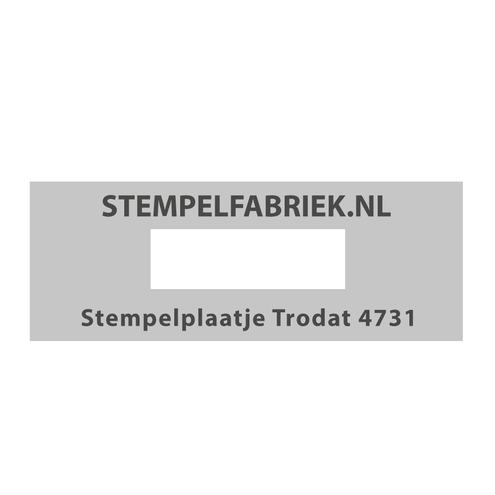 Stempelplaat Trodat Printy 4731