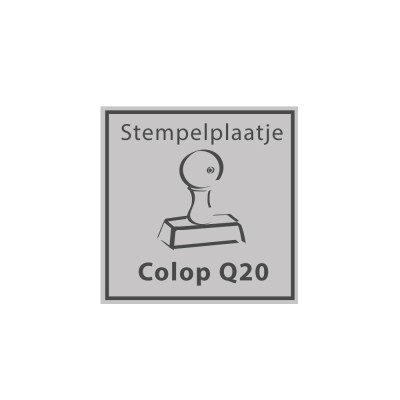 Colop Printer Q20 stempelplaatje