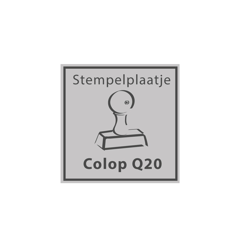 Colop Printer Q20 stempelplaatje