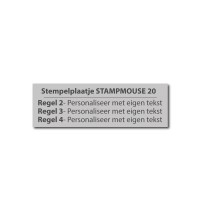 Stempelplaatje stampmouse 20 stempel