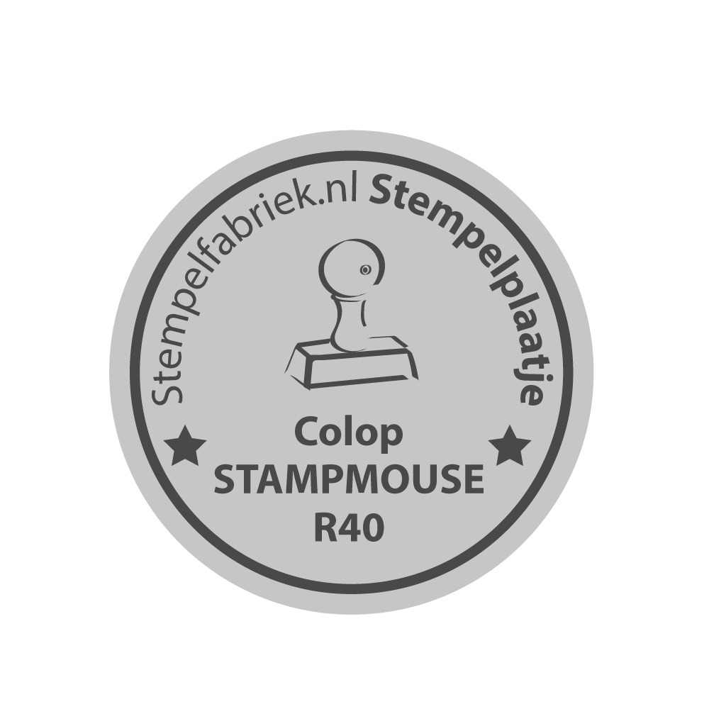 Stempelplaatje Stamp Mouse R40