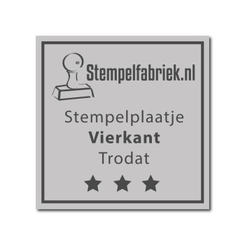 stempelplaatje VIERKANT