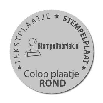 stempelplaatje ROND