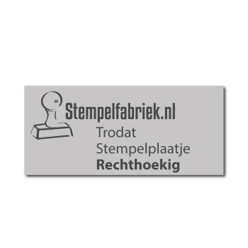 stempelplaatje RECHTHOEKIG