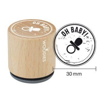 Geboorte stempel Houten handstempel "Woodies" | Oh Baby