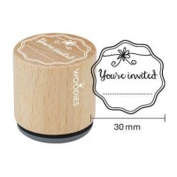 Uitnodiging stempel Houten handstempel "Woodies" | You're Invited