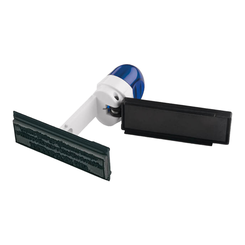 Klein zakstempeltje merk Colop met blauw montuur