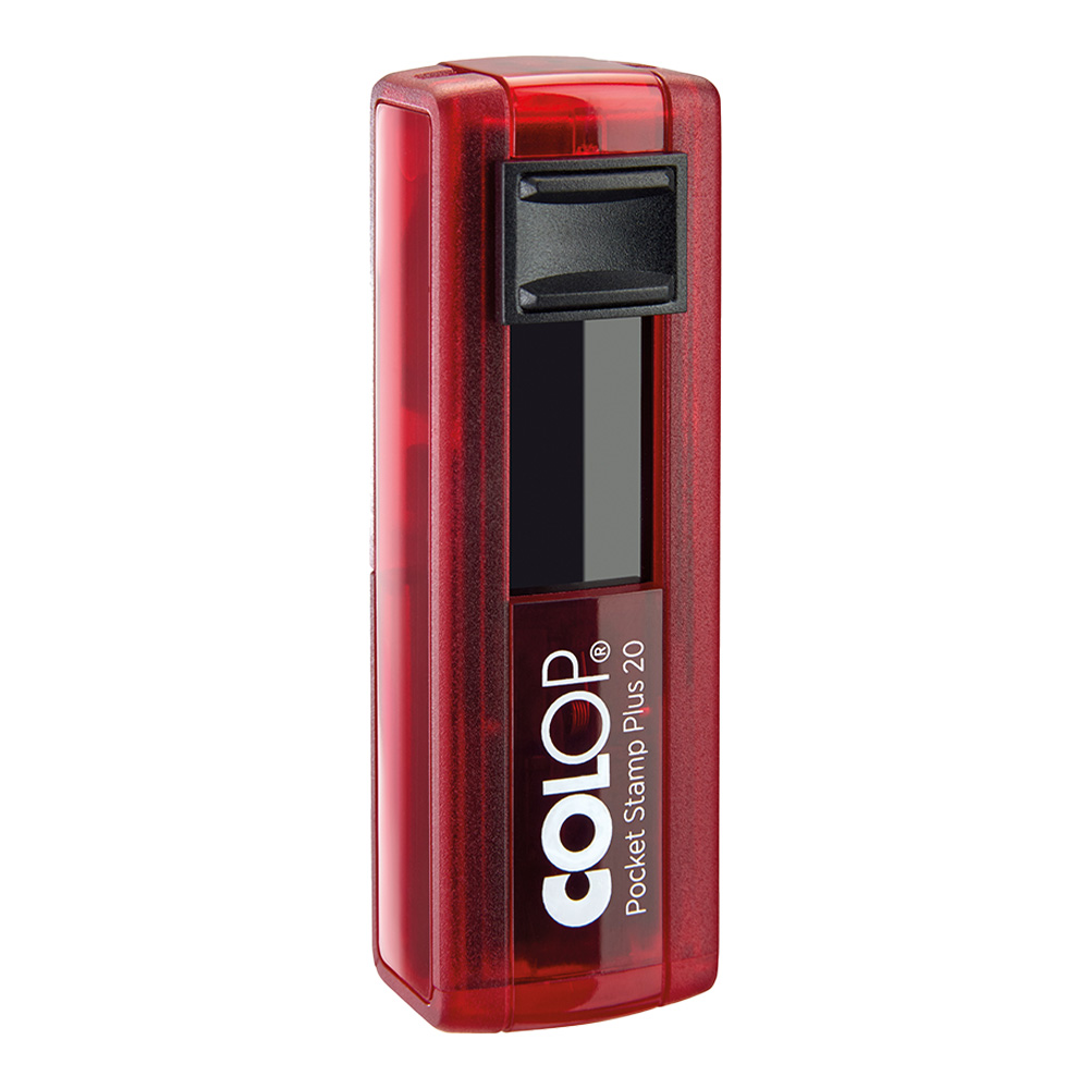 Pocket stempel 20 met rood montuur