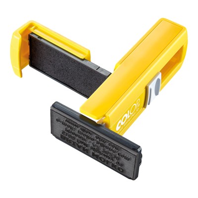 Pocketstempel 30 PLUS (geel) - Stempelfabriek.nl