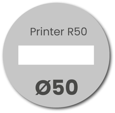 Tekstplaatje voor stempel Colop Printer R50/D