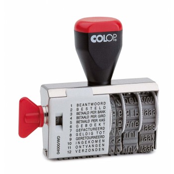Standaard woord/datum stempel