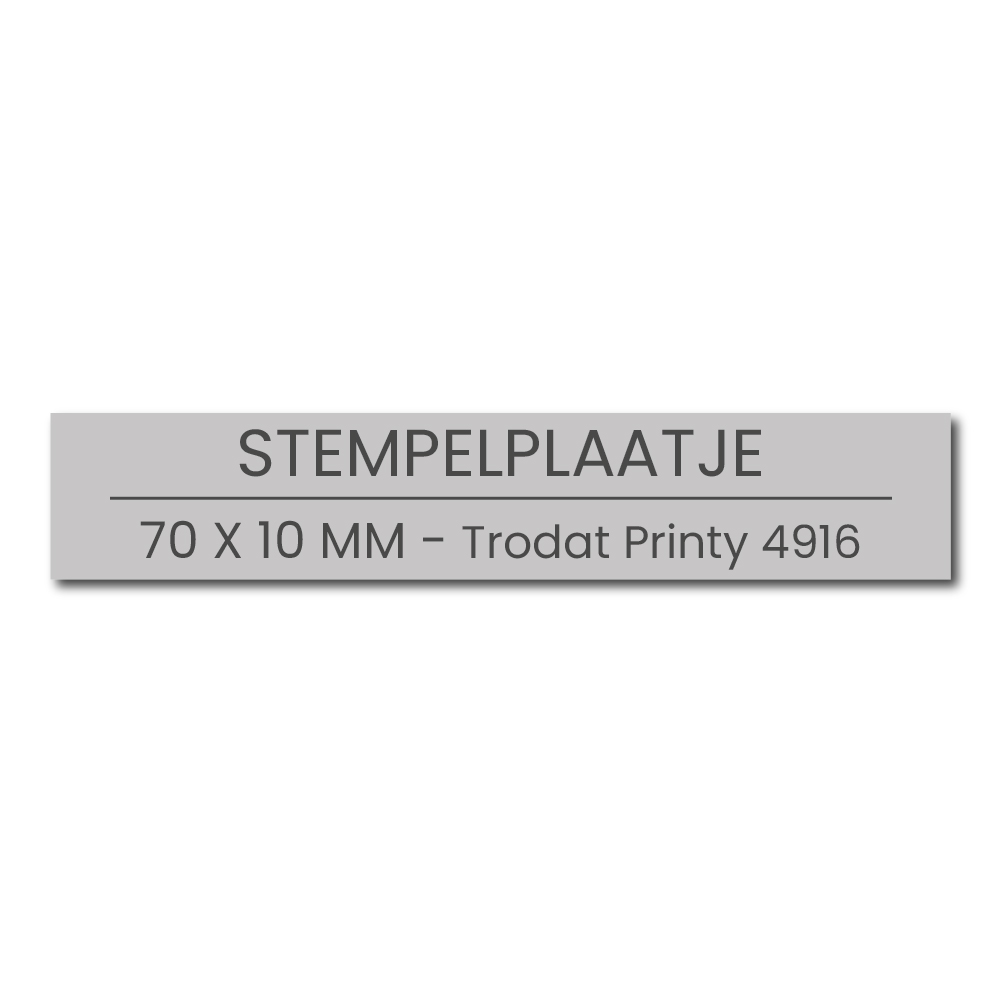 Tekstplaat voor Trodat Printy 4916