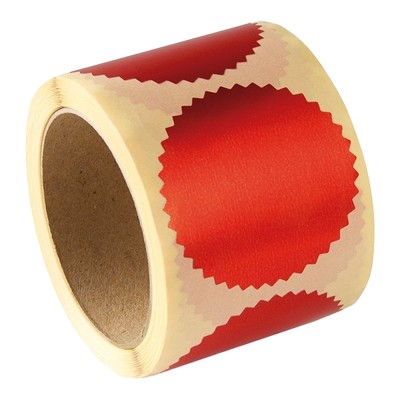 Preegzegel Rood Ø55mm