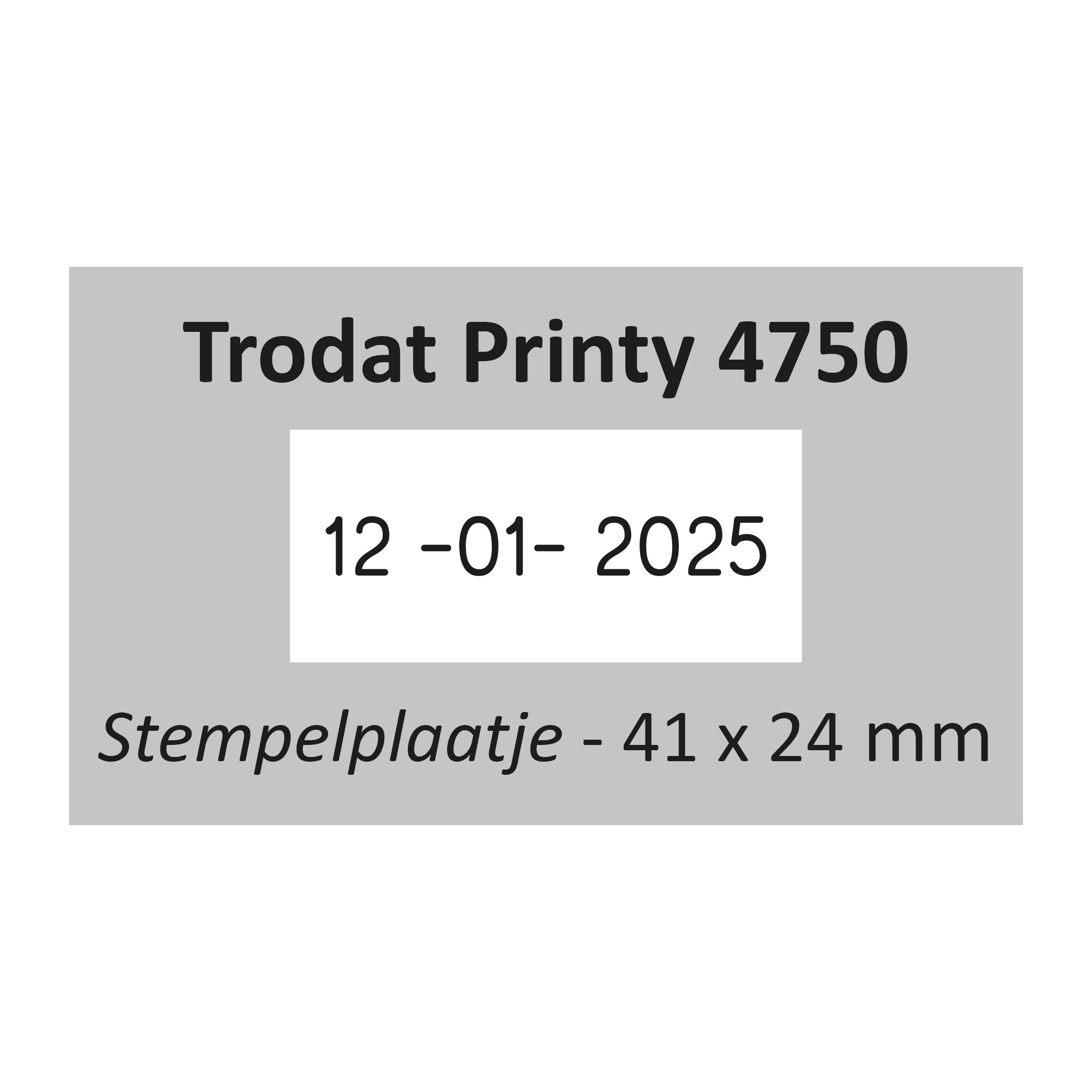 Stempelplaat Trodat Printy 4750