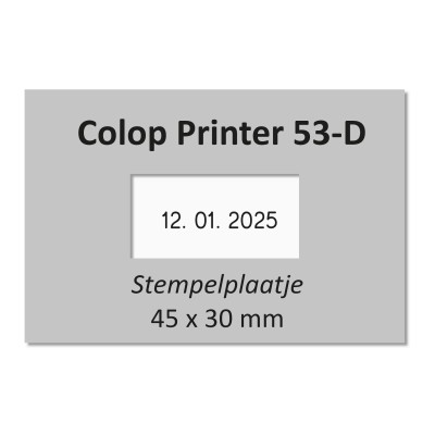 Tekstplaat Colop 53 Datum