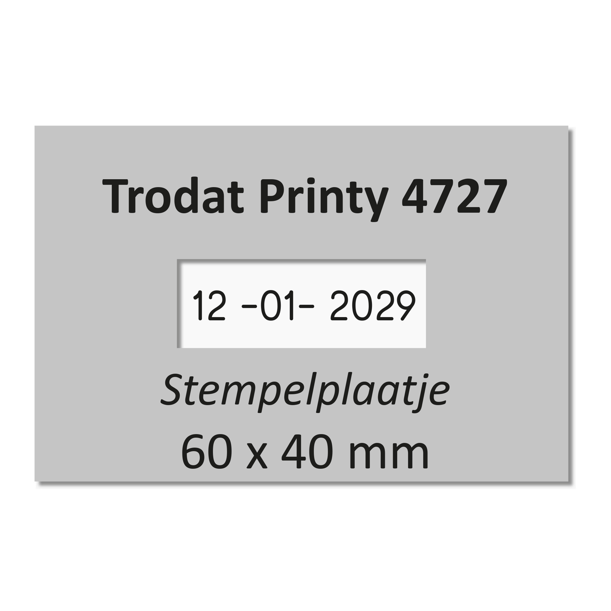Stempelplaat Trodat Printy 4727 datum