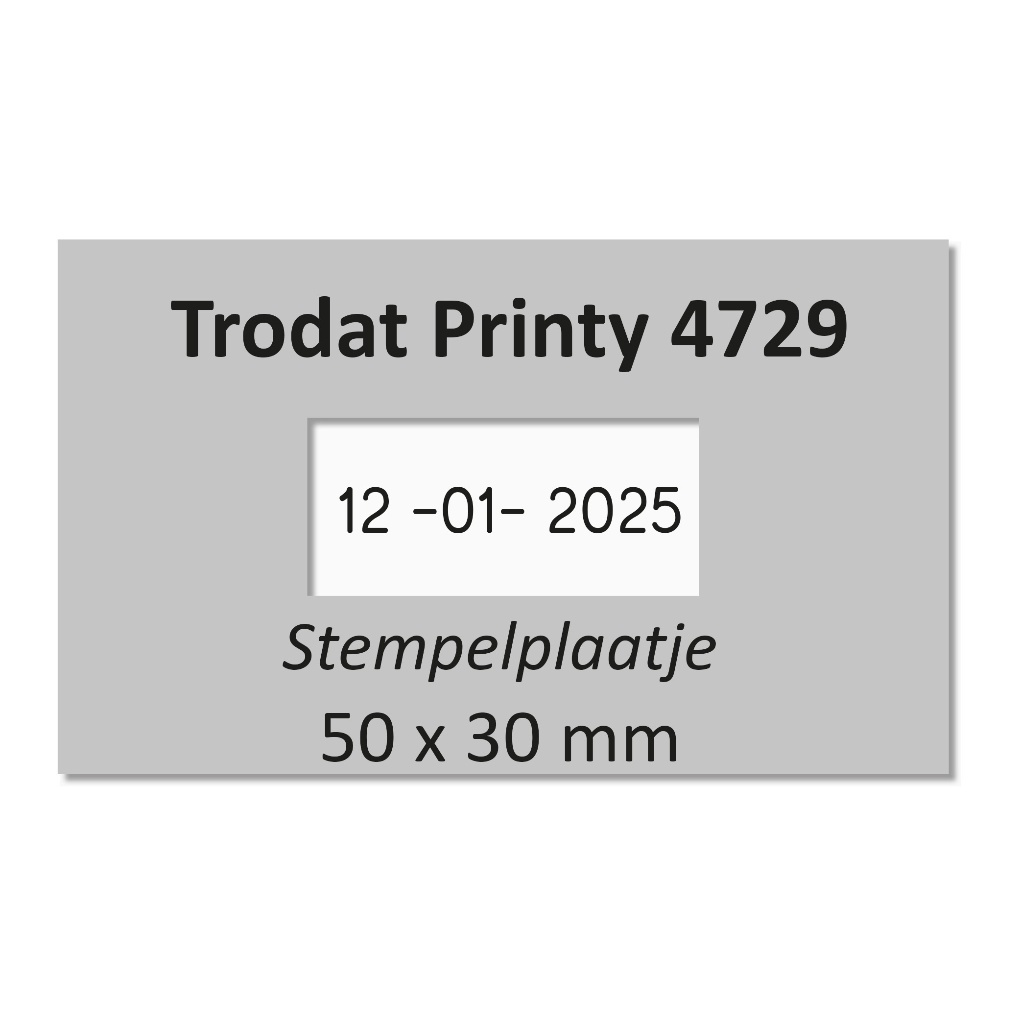 Stempelplaat Trodat Printy 4729 datum