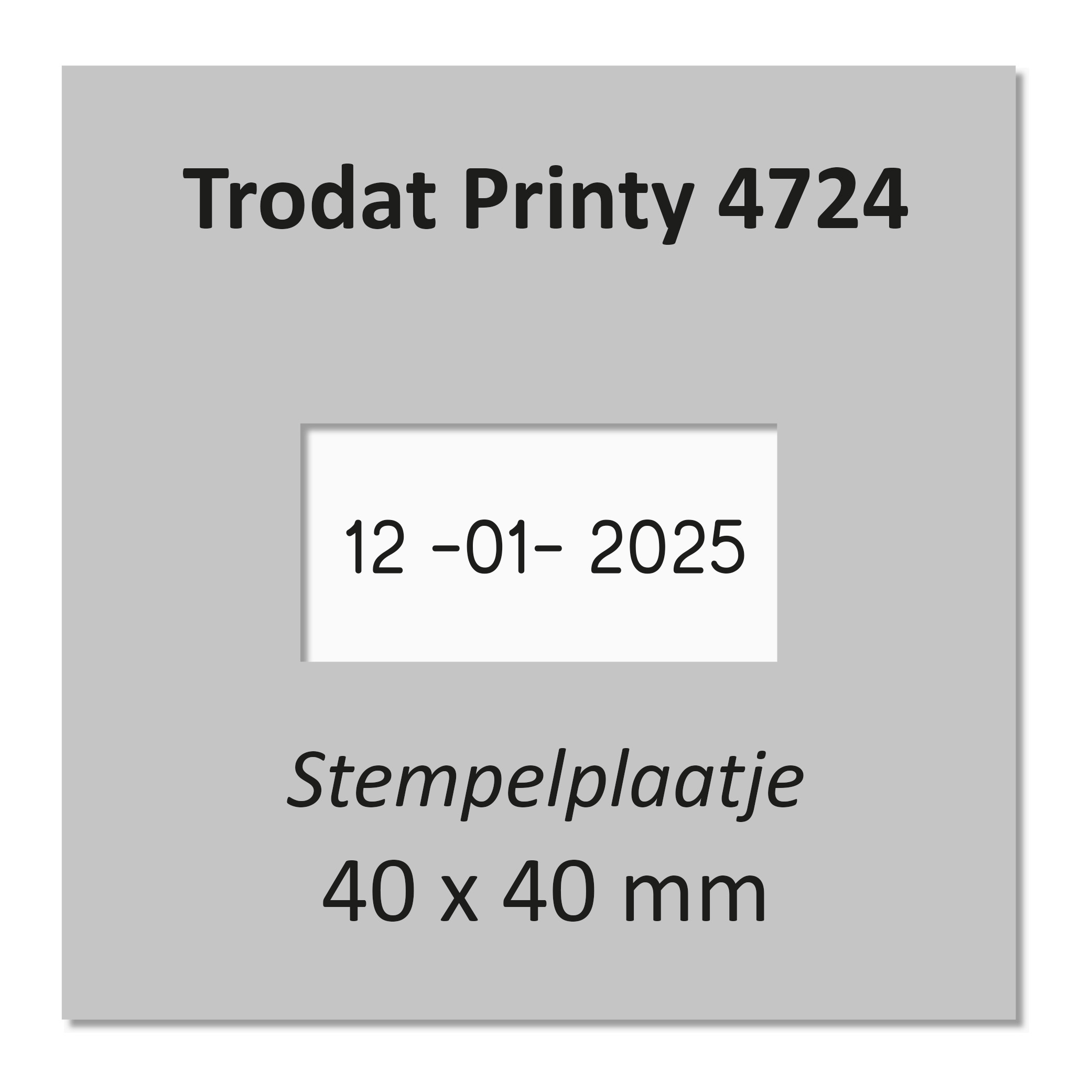 Stempelplaat Trodat Printy 4724