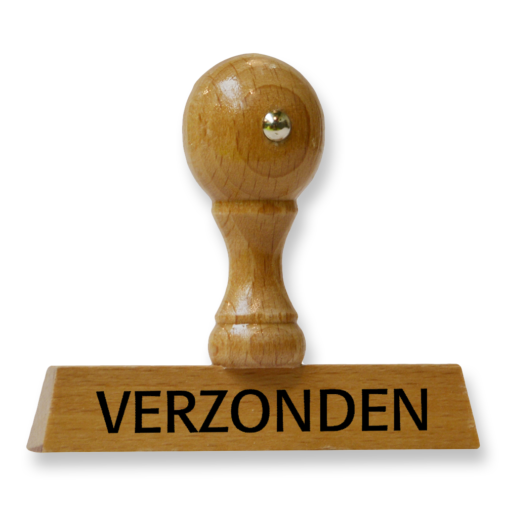 Handstempel VERZONDEN