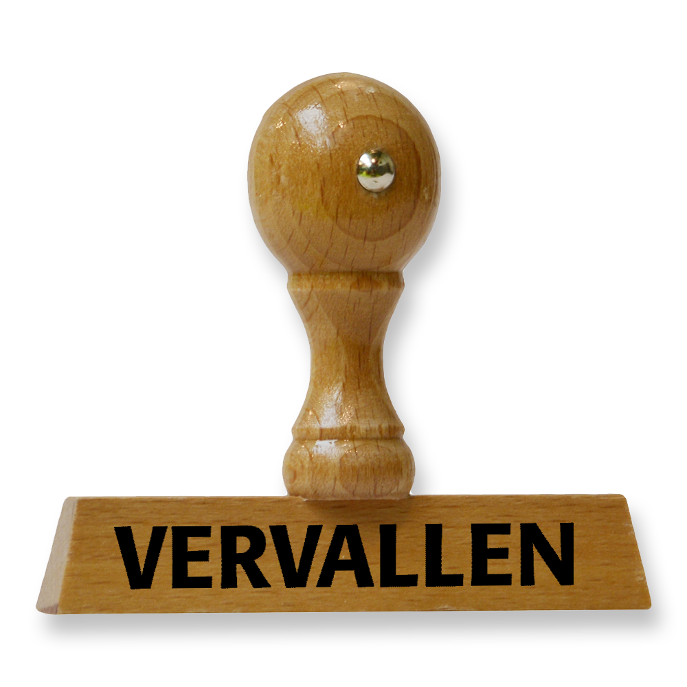 Handstempel VERVALLEN