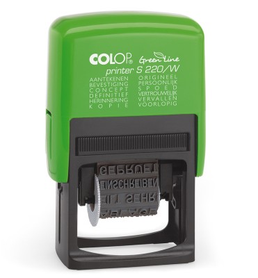 Colop Printer S 220W GREEN LINE Woordstempel | Stempelfabriek.nl