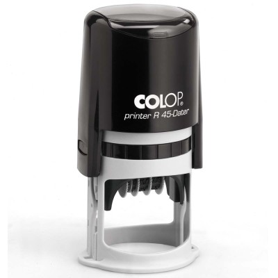 Colop Printer R45 DATER, ronde datumstempel met tekst naar keuze.