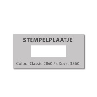 Colop 2860 en 3860 tekstplaatje