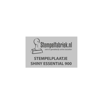 Tekstplaatje Shiny Essential 900