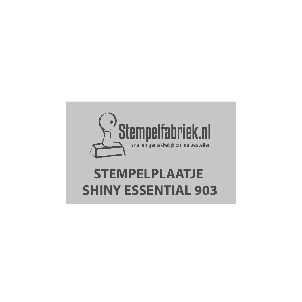 Tekstplaatje Shiny Essential 903