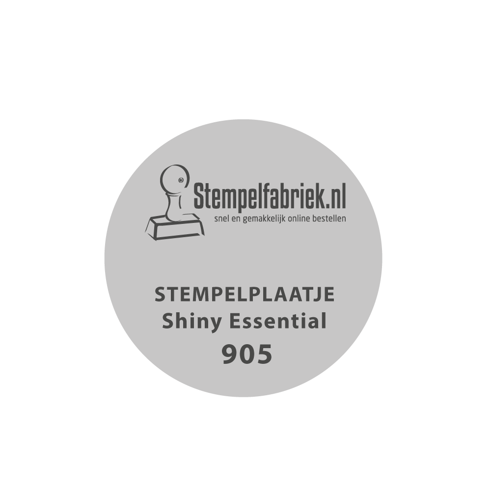 Tekstplaatje Shiny Essential 905