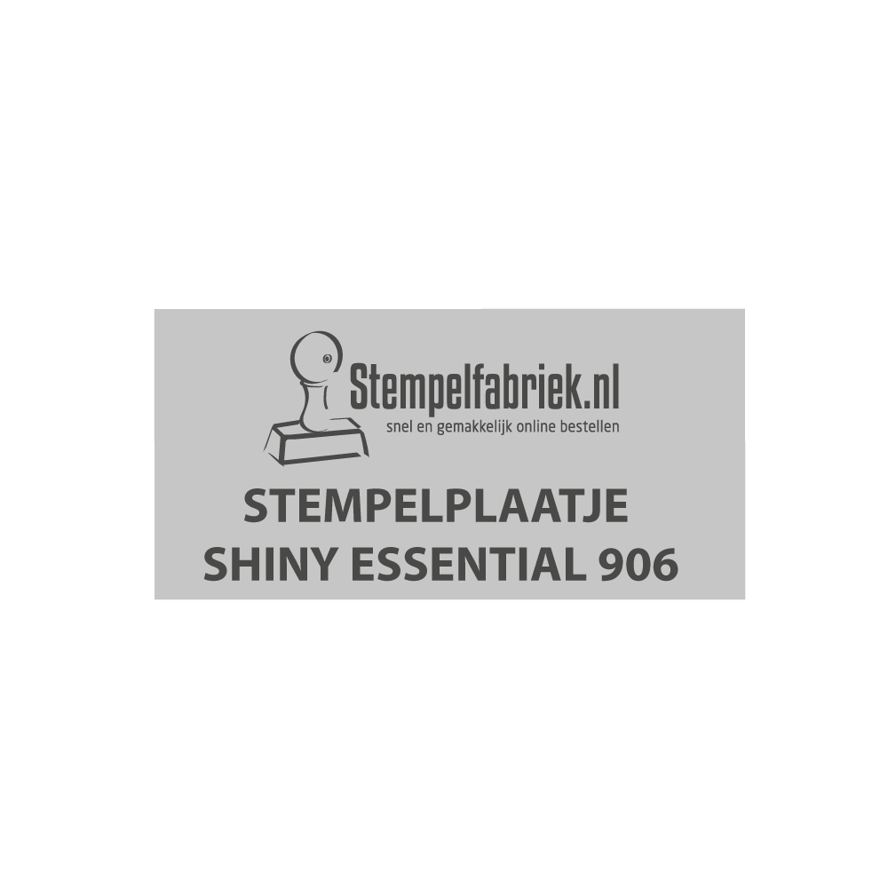 Tekstplaatje Shiny Essential 906
