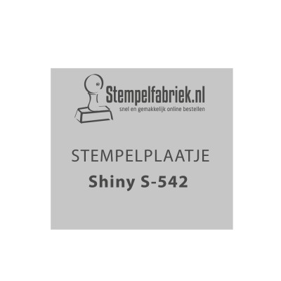 Tekstplaatje Shiny Printer S-542