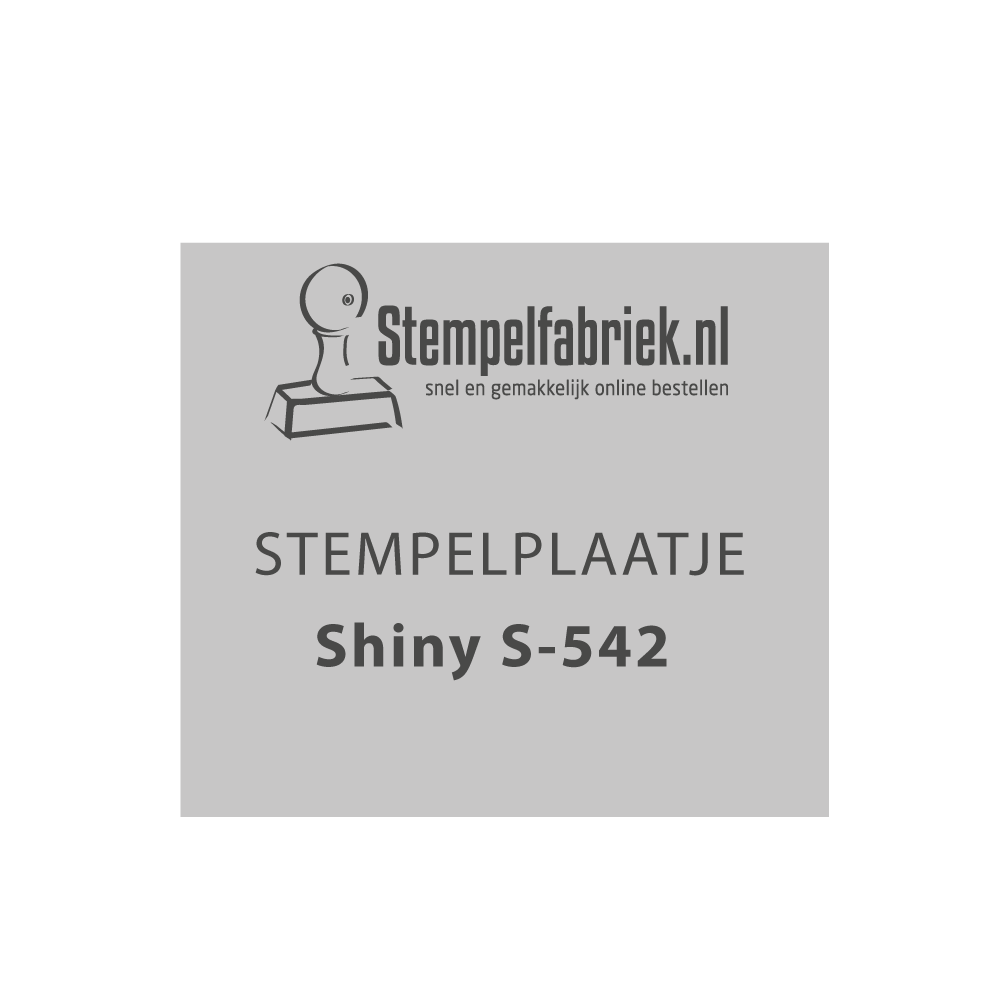 Tekstplaatje Shiny Printer S-542
