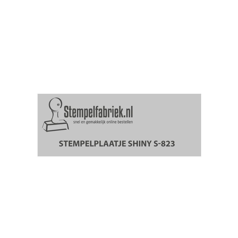 Tekstplaatje Shiny Printer S-823
