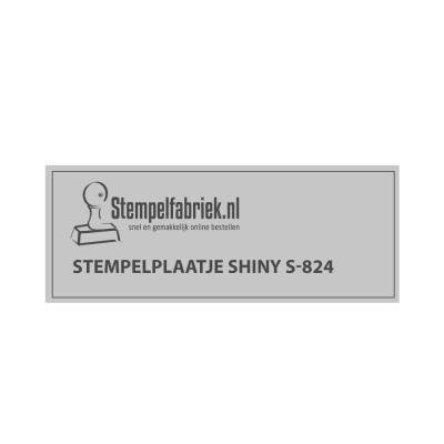 Tekstplaatje Shiny Printer S-824