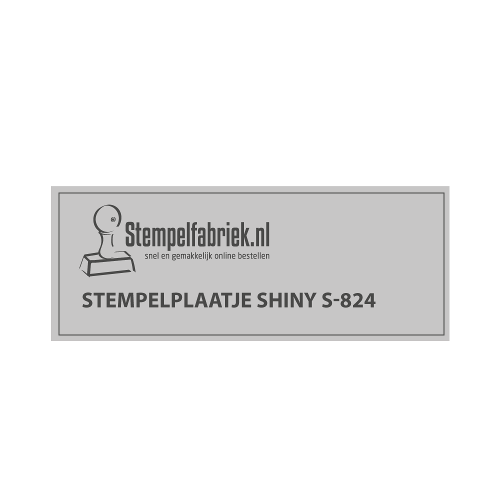 Tekstplaatje Shiny Printer S-824