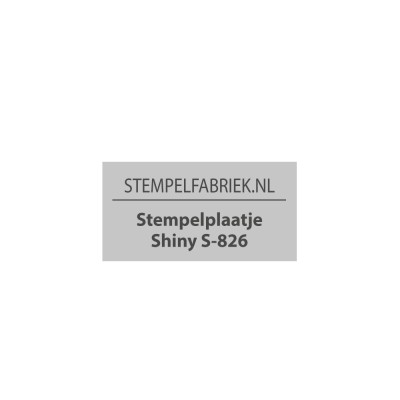 Tekstplaatje Shiny Printer S-826