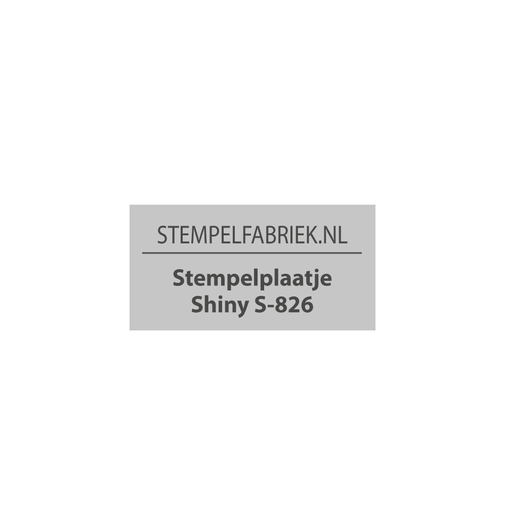 Tekstplaatje Shiny Printer S-826