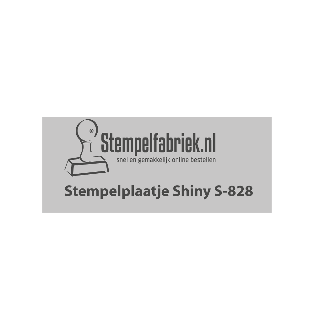 Tekstplaatje Shiny Printer S-828