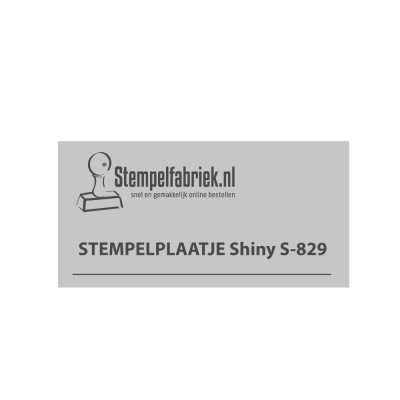 Tekstplaatje Shiny Printer S-829